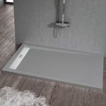 Receveur de douche 70 x 120 cm extra plat ELITE en resine surface ardoisee beton