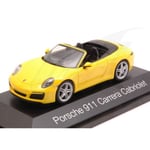 [FR] Herpa PORSCHE 911 CARRERA CABRIOLET 2016 YELLOW 1:43 - HP7102