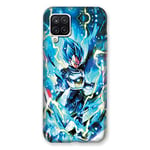 Cokitec Coque pour Samsung Galaxy A12 Manga Dragon Ball Vegeta Bleu Multicolore