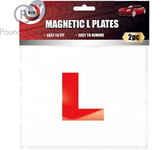 DID Magnetic L Plates Red and White 2Pk AA7861