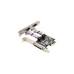 MicroConnect parallell / seriell adapter - PCIe 2.0 - parallell x 1 + seriell x 2