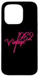 Coque pour iPhone 15 Pro 1982 Rose anniversaire fille 42ème année '82