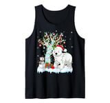 Xmas Tree Decoration Lighting Polar Bear Christmas Tank Top