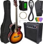 V-Tone V-Tone Eag Set Sb Elektroakustisk Gitarr + Sunburst Gitarrförstärkare