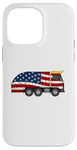 Coque pour iPhone 14 Pro Max Camion poubelle drapeau américain Trump drôle