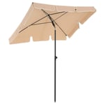 Parasol De Balcon Rectangulaire 1,8 X 1,25 M Protection Upf 50+ Ombrelle Toile Avec Revêtement En Pa Sac De Transport Terrasse Jardin Sans Socle Taupe Helloshop26 12_0001762