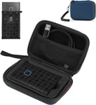 Étui + Pochette pour Samsung T7/ T7 Touch Portable SSD,Housse de Protection en EVA Rigide pour T7 250 Go,500 Go,1 to et 2 to Disques Durs,2 Emplacements avec Proche Filet-Marine(Q721)