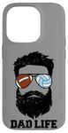 iPhone 14 Pro Football Volleyball Dad Messy Hair Beard Football Volleyball Case