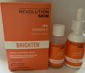 Revolution Skin 15% Vitamin C Powder Brightening Serum Fresh & Potent Dose New