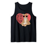 Cheetahs Are My Valentine Cute Cheetah Valentines Day Tank Top