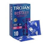 Trojan Double Ecstasy Condoms Pack of 10