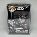 #31 R2-D2 (Futura) - Star Wars Funko POP - NEW  in Hard Stack