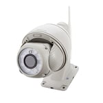 Sricam Caméra IP HD 720P WiFi Caméra de surveillance intérieure WLAN P2P IR Vision nocturne Détection de mouvement PTZ Mini caméra de sécurité CCTV avec microphone et haut-parleur pour maison, enfants, animaux domestiques Blanc