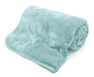 Kampala Hill Mink Blanket/Throw Blue 200 x 240cm