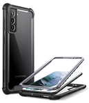 i-Blason Ares Series Case for Samsung Galaxy S21 5G (6.2 Inch), Rugged Clear Bumper Case Without Built-in Screen Protector ) (Black)