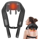 COMFIER Cordless Neck Massager with Heat, Shiatsu Neck and Shoulder for Pain Relief Deep Tiisue,6D Kneading Massage Pillow,Back Massagers for Pain,Shiatsu Massager, Gifts for Women Men Mom Dad