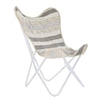 Dkd Home Decor - Chaise de jardin Blanc Gris 74 x 65 x 90 cm