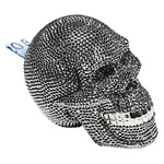 Kare Skull Crystal Money Bank, Silver