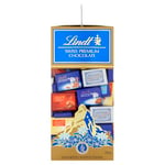 Lindt Swiss Assorted Napolitains Gift Box Containing A Mixture Of Swiss Milk Chocolate, Dark Chocolate, White Crisp Chocolate, LINDOR Milk Chocolate And Milk Crisp Chocolate, 700 g