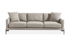 Skonsam 3-seters Sofa med Pynteputer - Beige 3 seter Scandinavian Choice