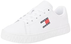 Tommy Jeans Women's (New) Tjw Logo Sneaker Ess En0en02703 Sneakers, White, 6 UK