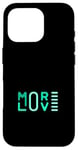 Coque pour iPhone 16 Pro Bleu sarcelle Aqua More Love Teal Aqua Graphic