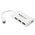 StarTech.com 4 Port USB C Hub with 1x USB-C &amp; 3x USB-A Ports (Supe