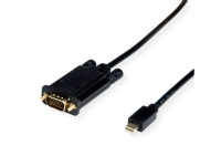 ROLINE 11.04.5977, 2 m, VGA (D-Sub), Mini DisplayPort, Hankoppling, Hankoppling, Rak