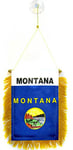 Fanion Montana 15x10cm - Mini Drapeau Etat américain - USA - Etats-Unis 10 x 15 cm spécial voiture - Bannière - AZ FLAG