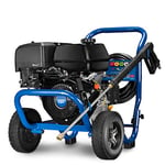 Draper Expert PPW1300 Petrol Pressure Washer, Ultimate Power 262Bar, Rapid Cleaning of Patios, Cars, Driveways, Blue