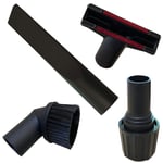 Premium Universal Vacuum Cleaner Nozzle Brush Set | 4 Pieces | with Vario Adapter Suitable for AEG, Electrolux, Bosch, Dirt Devil, EIO, Einhell, Miele, Kärcher, Hoover, LG, Nilfisk, Rowenta, Siemens