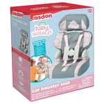 Casdon Toy Baby Huggles Car Boosterseat Grey & Pink Dolls Toy Car Booster Seat