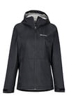 Marmot Women's Wm's PreCip Eco Plus Jacket Hardshell Rain, Black, XS