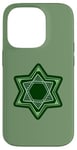 iPhone 14 Pro Green Star of David for Hanukkah | Am Yisrael Chai Case