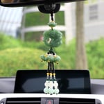 VNASKH Pendentif de Voiture Jade Courageux troupes Gourde Guan Yin Maitreya Auto rétroviseur intérieur décoration Ornement Suspendu