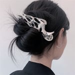 Metal Geometric Headband Big Hair Claw Hair Clip Back Head Grab Clip