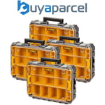 4 x Dewalt DWST82968-1 TSTAK Watersealed Stackable Tool Fixing Organiser Case