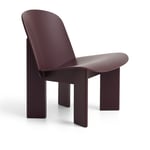 HAY - Chisel Lounge Chair - Dark bordeaux water-based lacquered beech - Fåtöljer - Andreas Bergsaker