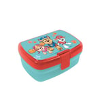 p:os 35415 - Paw Patrol Boîte à Pain pour Enfants avec Un Compartiment, boîte à déjeuner en Plastique avec Fermeture à Clip, boîte à goûter pour Le Jardin d'enfants, l'école et Les Loisirs