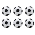 Bordfotboll 6 st Bordfotbollar 32mm Mini Fotbollar Ersättning för Foosball Bordspel Tillbehör