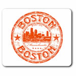 Computer Mouse Mat - Boston Massachusetts USA America Office Gift #5827