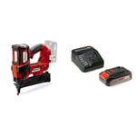 Einhell Professional agrafeuse sans fil FIXETTO 18/38 S Power X-Change (18 V, 60 coups/min, longueur max. des agrafes 38 mm, tir unitaire/séquentiel, avec 500 agrafes) avec Chargeur et Batterie 2,5Ah