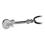 Les Paul Guitar silver-plated black cord pendant