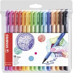 Stylo feutre - STABILO pointMax - Pochette x 15 stylos feutres pointe moyenne - Coloris assortis