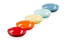 Le Creuset Bowl Oval Serving Ball 17 CM Rainbow 5 pieces