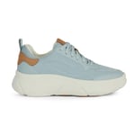 Geox Femme D Nebula 2.0 X A Plateforme, Bleu Clair, 35 EU