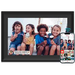 Digital Photo Frame, WiFi 10.1 Inch Digital Picture Frame Built in 32GB Storage Motion Sensor Auto-Rotation Use SD Card/USB Driver, 1280x800 Touch Screen, Share Moments Instantly via Frameo App