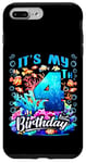 Coque pour iPhone 7 Plus/8 Plus C'est mon quatrième anniversaire, mon garçon Sea Fish Ocean Animals Aquarium