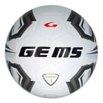 GEMS UN07-0310 Olympique Academy Unisex Ballon de Football récréatif Blanc/Noir Taille 4