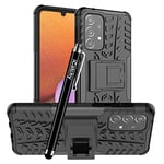 iCatchy for Samsung Galaxy A33 5G Case, Heavy Duty Hard Tough Dual Layer Hybrid Shockproof Cover compatible For Samsung Galaxy A33 5G Phone Case (Black)